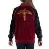 Harry Potter Women's Magical Creatures Bomber Velour Zip-Up Jacket - 3 of 3