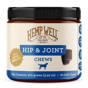 Hemp Well Hip & Joint Dog Soft Chews - For Comfort & Mobility - 1 of 4