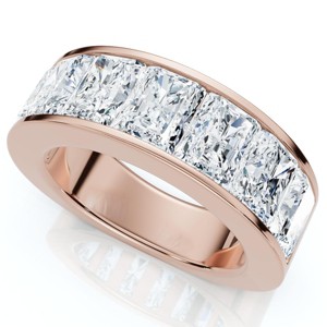 Pompeii3 7Ct Lab Diamond Radiant Cut Men's Ring 14k Gold or Platinum - 1 of 4