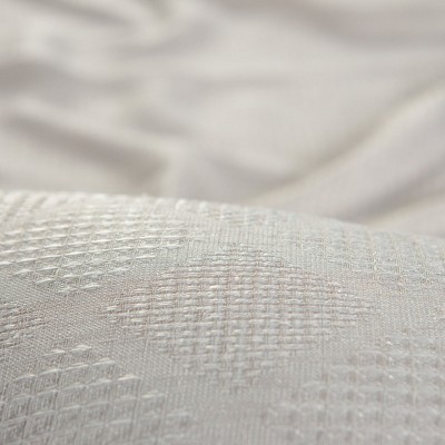 Taupe Extended Sheer Polyester Tab Top Kitchen Drapes