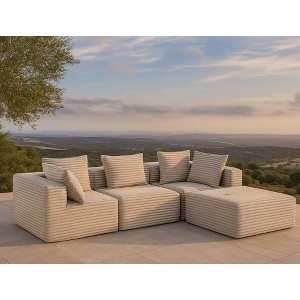 VASIP L-Shaped Modular Compressed Sofa,Space-Saving ,for Living Room, Apartment, No Assembly Required,Green - 1 of 4