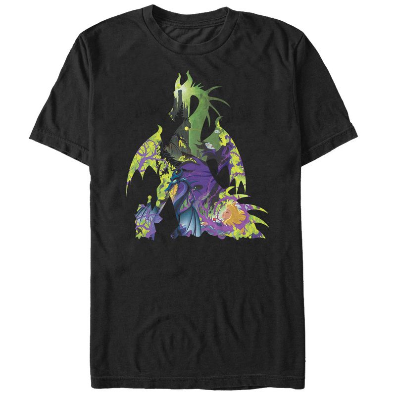 Men's Sleeping Beauty Maleficent Dragon T-Shirt, 1 of 5