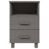 vidaXL Bedside Cabinets HAMAR 2 pcs Light Gray 15.7 in.x13.8 in.x24.4 in. Solid Wood - 4 of 4