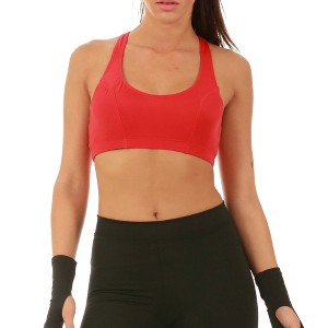 InstantFigure Activewear Compression Racer Back Sports Bra AWT019 - 1 of 4