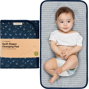 KeaBabies Swift Portable Diaper Changing Pad, Portable Waterproof Diaper Changing Pad for Baby, Travel Changing Pad for Diaper Bag - 1 of 4