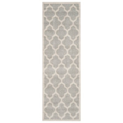 2'3"X7' Runner Amherst Outdoor Patio Rug  Light Gray/Beige - Safavieh