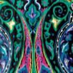 tropical emerald mirrored medallion