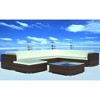 vidaXL Lounge Set Brown PE Rattan Large Waterproof materials - 2 of 4