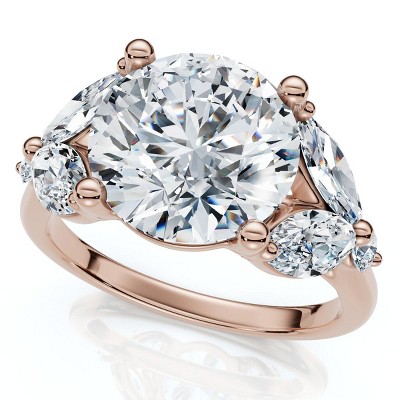 Pompeii3 3 3/4Ct Certified Diamond Engagement Ring 14k Gold or Platinum Lab Created