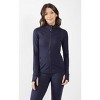 90 Degree By Reflex Womens Lightweight, Full Zip Running Track Jacket - 2 of 4