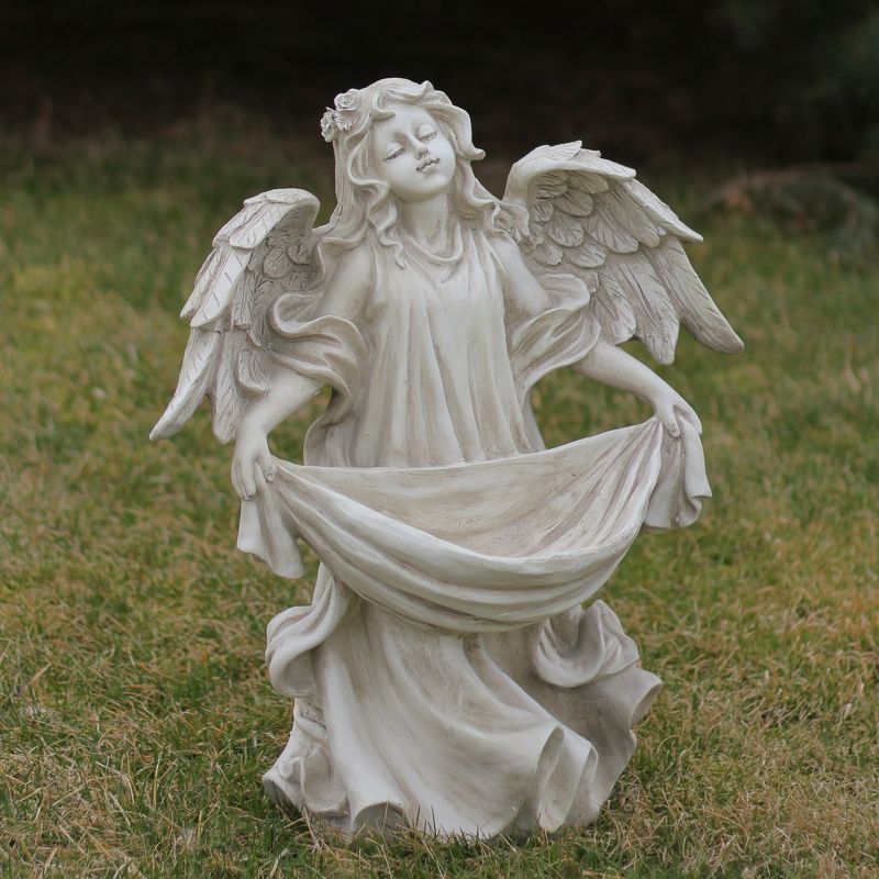 Northlight 18.5" Serene Angel Bird Feeder Outdoor Garden Statue, 3 of 4