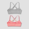 Hanes Girls' 2pk Seamless Racerback Bra - 2 of 3