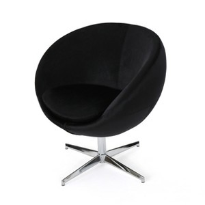 Isla Modern New Velvet Chair Black - Christopher Knight Home