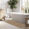 Runner Rug for Bathroom, Modern Solid Machine Washable Low-Pile Indoor Carpet, Non-Slip Soft Accent Rug for Hallway Bedside Kitchen - 2 of 4