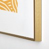 Little Dean Yellow mustard boho stripe Metal Framed Art Print - Deny Desings - 3 of 3