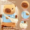 TITQWOP Cute Capybara Plush with 9 Pcs of Clothing and Accessories Super Soft Capybara Stuffed Animal Plush Toy is Suitable for Kids - 3 of 4