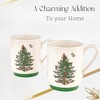 Spode Christmas Tree Stacking Mugs, Set of 2 , 12-Ounce Capacity, Use for Tea and Hot Cocoa, Made of Fine Earthenware - 4 of 4