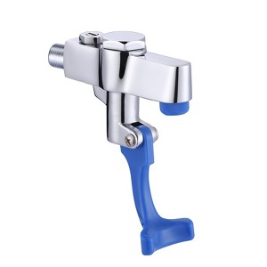 WOWOW Commercial Wall Mounted Pot Filler Push Back Glass Filler Faucet High-Arc in Polished Chrome - 1 of 4