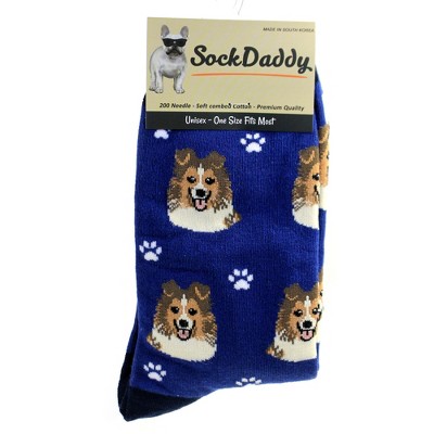 Novelty Socks 15.25" Sheltie Socks Premium Quality E & S Pet  -  Socks