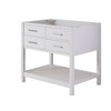 36" Harrison Vanity Cabinet White - Alaterre Furniture: Hardwood Floor Cabinet with Storage Shelf - 4 of 4