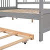 PAGED Twin Size Daybed Modern Wooden Bed Frame with Twin Size Trundle and Guardrail for Bedroom, Living Room - 4 of 4