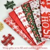 Wrapables Tissue Paper 20 x 28 Inch for Gift Wrapping, Arts & Crafts, Paper Flowers, Garlands, Tassels (60 Sheets), Festive Red & Green - 3 of 4