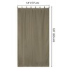 Yescom 54"x120" Outdoor Curtain Panel Tab Top UV30+ Porch Pergola Backyard 6 Piece Coffee Liqueur - 3 of 4