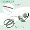 Unique Bargains Stainless Steel Garden Comfortable Grip Flower Pruning Scissor 3Pcs - 2 of 4