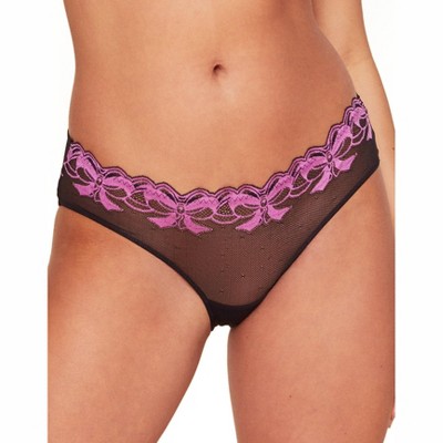 Women's Embroidered Mesh Cheeky Underwear - Auden™ Pink Xl : Target