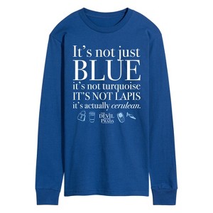 Men's - The Devil Wears Prada - Not Just Blue Long Sleeve Graphic T-Shirt - 1 of 3