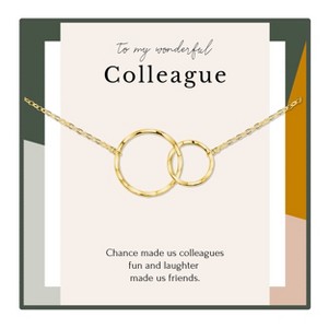 HOPE LOVE SHINE Gold Necklace Gift for Colleague – Meaningful Goodbye Jewelry for Coworker Retirement or Farewell - 1 of 1