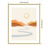 Amanti Art Geo Landscape Line II by Victoria Barnes Wood Framed Wall Art Print - 3 of 4