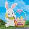 Collections Etc Adorable Happy Easter Bunny Outdoor Garden Stake - 2 of 2