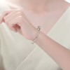 Rhodium and 14K Gold-Plated Cuff Bracelet, offering a luxurious blend of shimmering rhodium and warm gold for a striking and elegant accessory. - 2 of 3