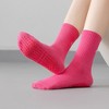 Anna-Kaci 3 Pair Combo Sale Anti Slip Crew Socks with Grip Soles and Ribbed Cuffs in Multiple Color Options - 2 of 4