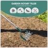 Itopfox Rotary Cultivator Tiller with Adjustable Stainless Steel Handle and Detachable Solid Metal Tines for Garden Soil Loosening and Mixing - 4 of 4