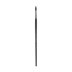 Black Swan Synthetic Red Sable Round Paint Brushes -  Professional Quality Long Handle Paint Brushes for Oil, Heavy Body Media and Acrylic - Artists - 1 of 4