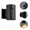 C Cattleya Black 2-Pack Aluminum Dusk to Dawn Cylinder Outdoor Wall Lantern Sconce - 3 of 4