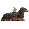 Old World Christmas Glass Blown Ornament for Christmas Tree, Long Haired Dachshund - 4 of 4