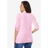 Woman Within Plus Size Open Front Pointelle Cardigan - 3 of 4