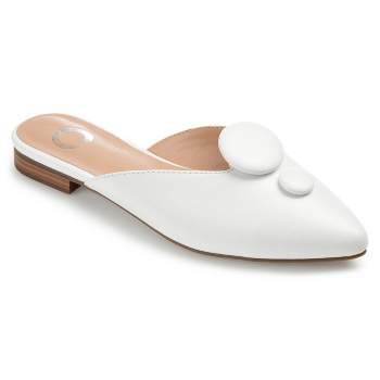 Journee Collection Womens Mallorie Slip On Pointed Toe Mules Flats