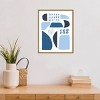 16" x 20" Cozy Cottage Blues II by Courtney Prahl Framed Wall Canvas - Amanti Art: Abstract Geometric, Modern Decor - 4 of 4