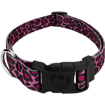 Country Brook Petz Pink Leopard Deluxe Dog Collar - Made In The U.S.A.
