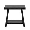 Lanshire Rustic X Base End Table with Shelf Black - Inspire Q - 4 of 4