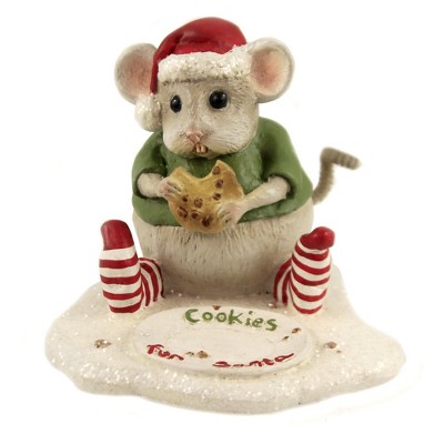 Christmas 3.5" Nibbles Mouse Cookies For Santa  -  Decorative Figurines