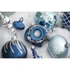 Aoibox 70pcs Navy Blue Silver Shatterproof Christmas Tree Ornaments Set Assorted Shapes and Finishes for Holiday Decor Winter - 4 of 4