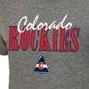 NHL Colorado Rockies Women's Gray Vintage T-Shirt with Flocking - 3 of 3