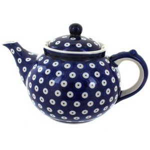 Blue Rose Polish Pottery C017 Manufaktura Teapot - 1 of 2