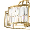 Possini Euro Design Gillian Gold Pendant Chandelier 21 1/2" Wide Modern Crystal 4-Light Fixture for Dining Room Kitchen Island - 3 of 4