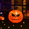 Tangkula 4 FT Halloween Inflatable Pumpkin Large Blow up with Build-in LED Light for Indoor&Outdoor - 4 of 4